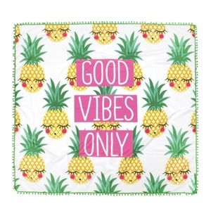 Beach Blanket Good Vibes Tropical Print